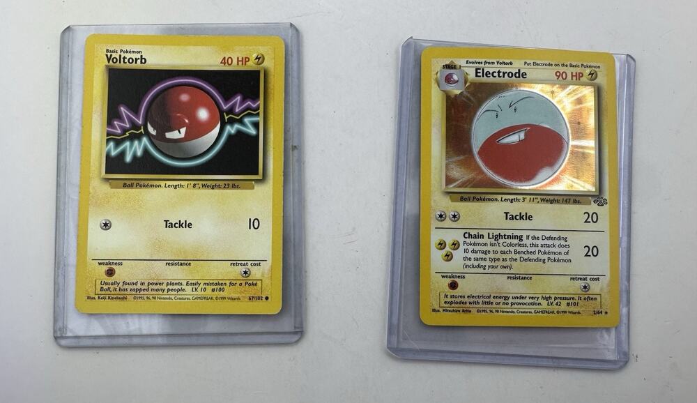 Electrode Holo Rare - Jungle Set 2/64 WOTC Vintage Pokemon Card LP - MP